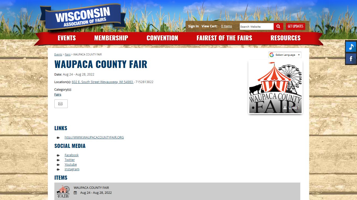 WAUPACA COUNTY FAIR
